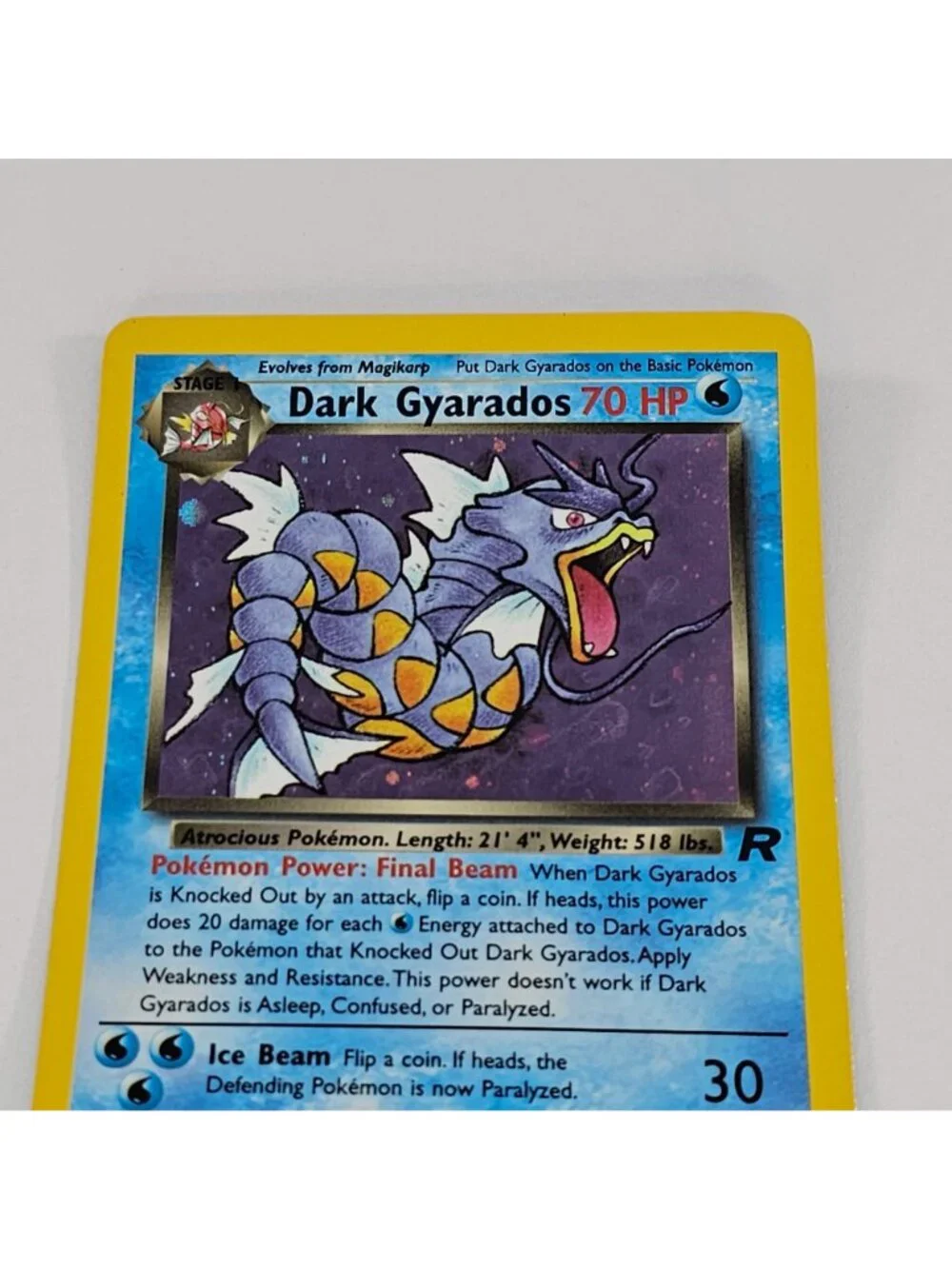 Pokémon TCG Dark Gyarados Team Rocket 8/82 Holo Unlimited Holo Rare